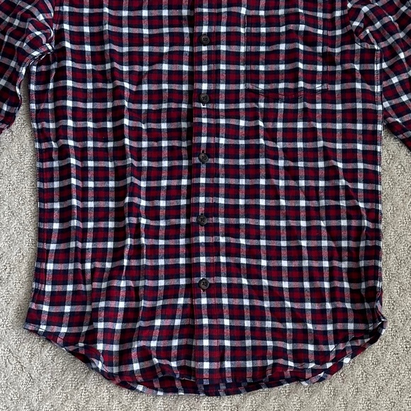 Cremieux Men's Premium Denim Long Sleeve Flannel Shirt Rythmic Red Size … - Picture 4 of 15